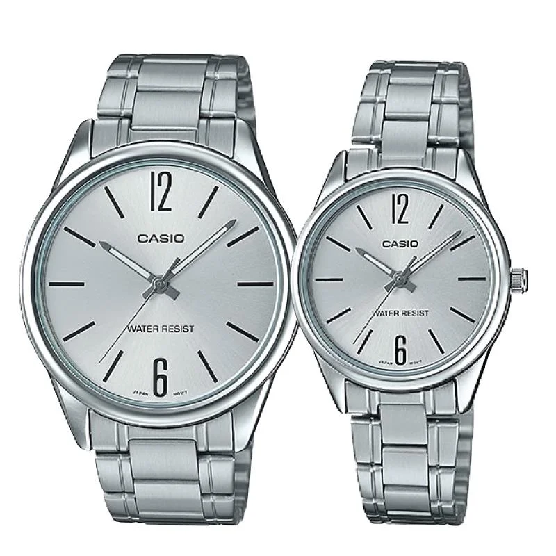 Casio Couple Stainless Steel Watch LTPV005D-7B MTPV005D-7B