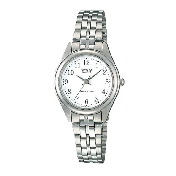 Casio Standard Ladies Silver Stainless Steel Band Watch LTP1129A-7B