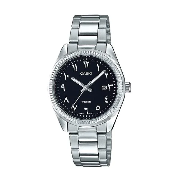 Casio Ladies Standard Analog Silver Stainless Steel Band Watch LTP1302D-1B3 LTP-1302D-1B3