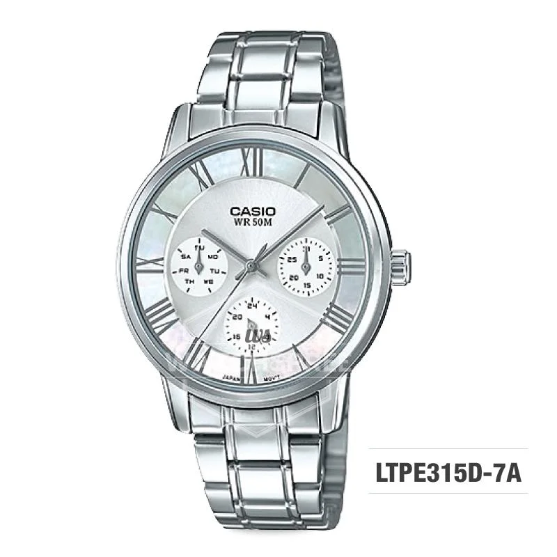 Casio Standard Analog-Ladies Silver Stainless Steel Watch LTPE315D-7A