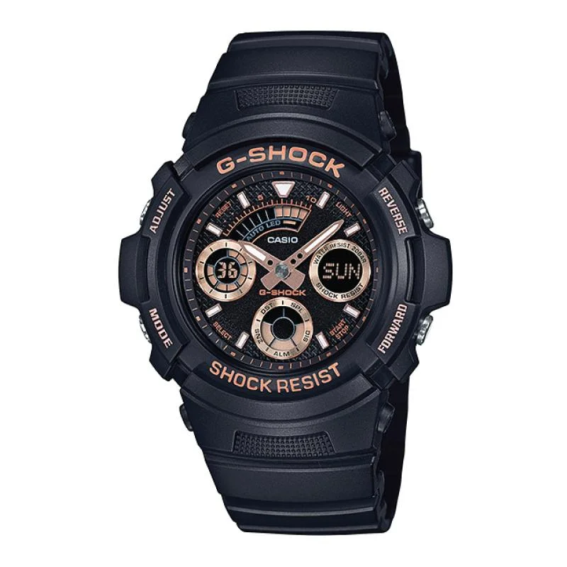 Casio G-Shock Special Color Models Black Resin Band Watch AW591GBX-1A4 AW-591GBX-1A4