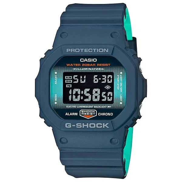 Casio G-Shock DW-5600 Lineup Special Color Models Matte Navy Blue Resin Band Watch DW5600CC-2D DW-5600CC-2D DW-5600CC-2