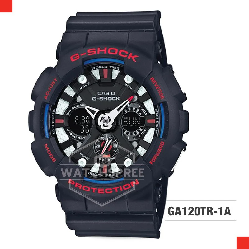 Casio G-Shock Limited Models GA-120 New Collection Black Resin Strap Watch GA120TR-1A