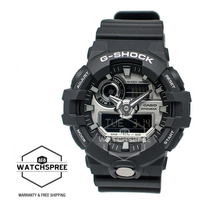 Casio G-Shock GA-700 Black Resin Band Watch GA710-1A