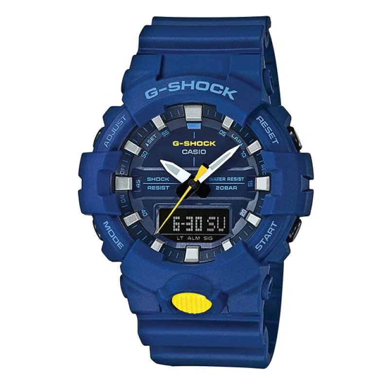 Casio G-Shock GA-800 Analog-Digital Blue Resin Strap Watch GA800SC-2A GA-800SC-2A