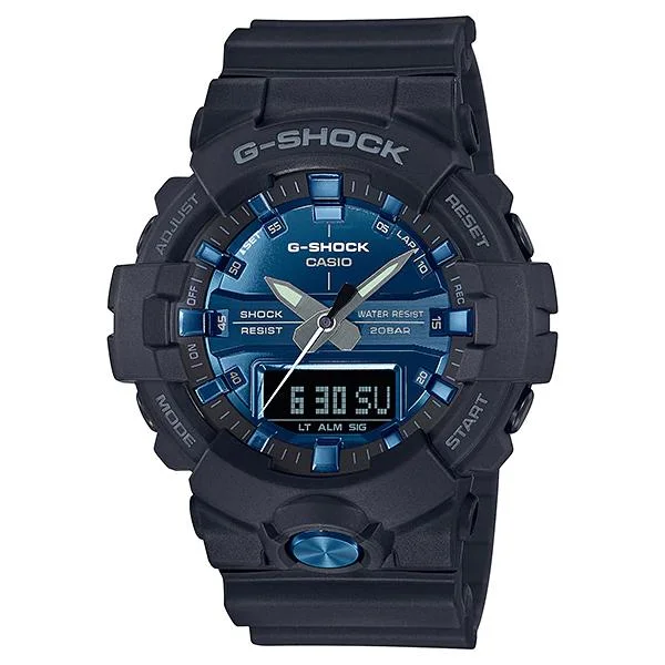 Casio G-Shock Standard Analog-Digital Black Resin Band Watch GA810MMB-1A2 GA-810MMB-1A2