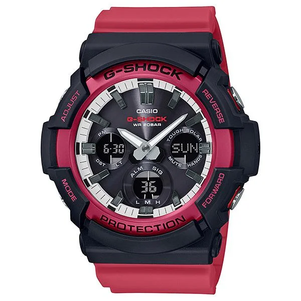 Casio G-Shock GAS-100 Lineup Special Color Model Red Resin Band Watch GAS100RB-1A GAS-100RB-1A