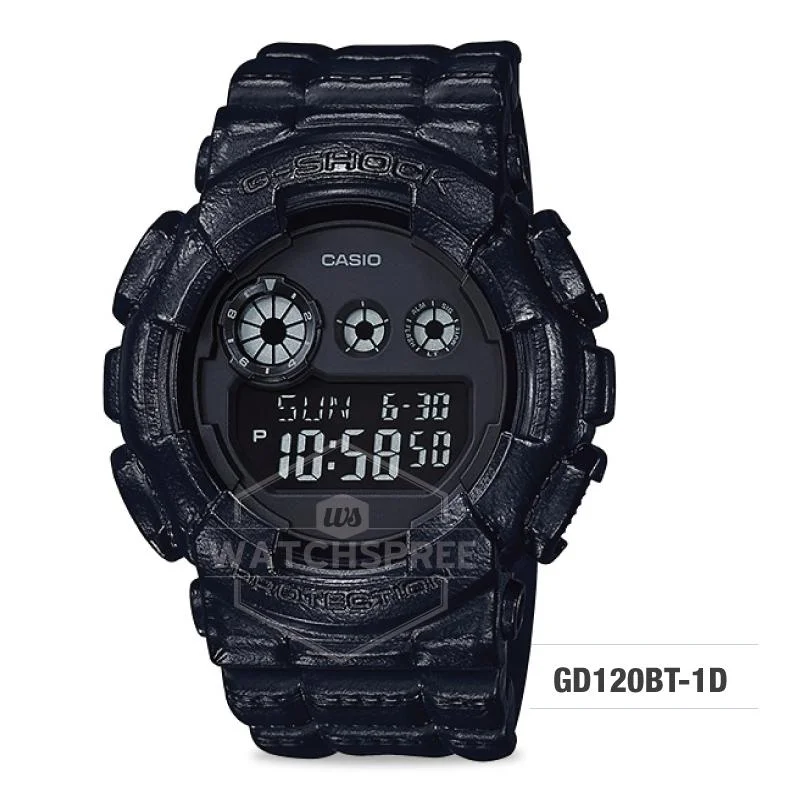 Casio G-Shock Standard Digital Black Resin Band Watch GD120BT-1D GD-120BT-1D