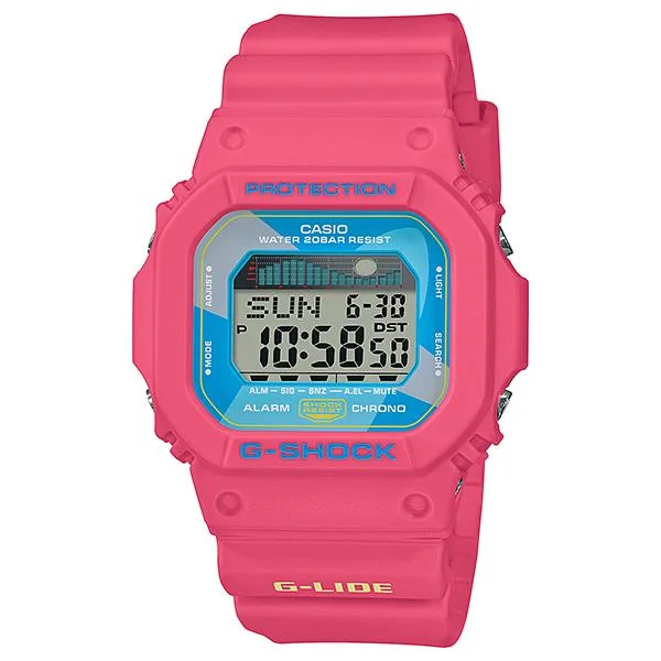 Casio G-Shock Glide GLX-5600 Lineup Pink Resin Band Watch GLX5600VH-4D GLX-5600VH-4D GLX-5600VH-4