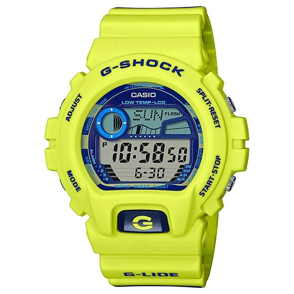 Casio G-Shock Glide GLX-6900 Lineup Striped Pattern Printed Resin Band Watch GLX6900SS-9D GLX-6900SS-9D GLX-6900SS-9