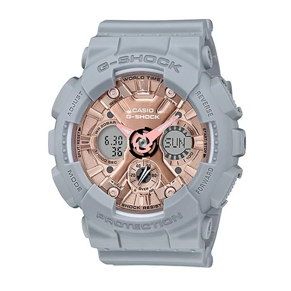 Casio G-Shock S Series GMA-120 Grey Resin Band Watch GMAS120MF-8A GMA-S120MF-8A