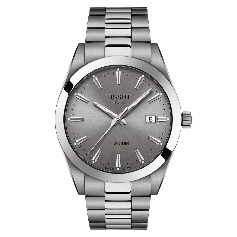 Gentleman Quartz Titanium Grey Dial