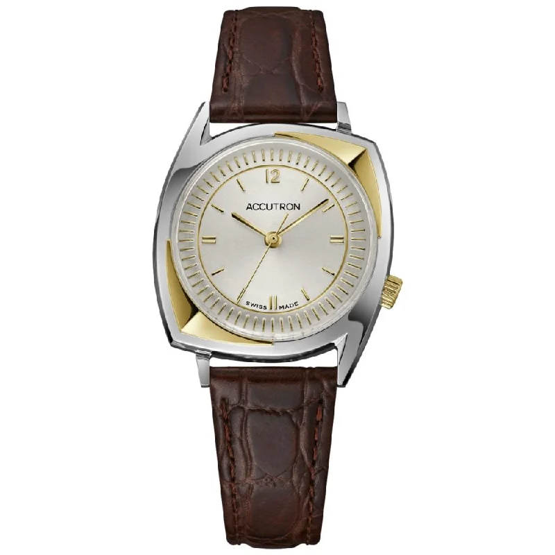 classic stainless steel wristwatch-Legacy Automatic Brown Leather Strap Limited Edition Champagne Dial