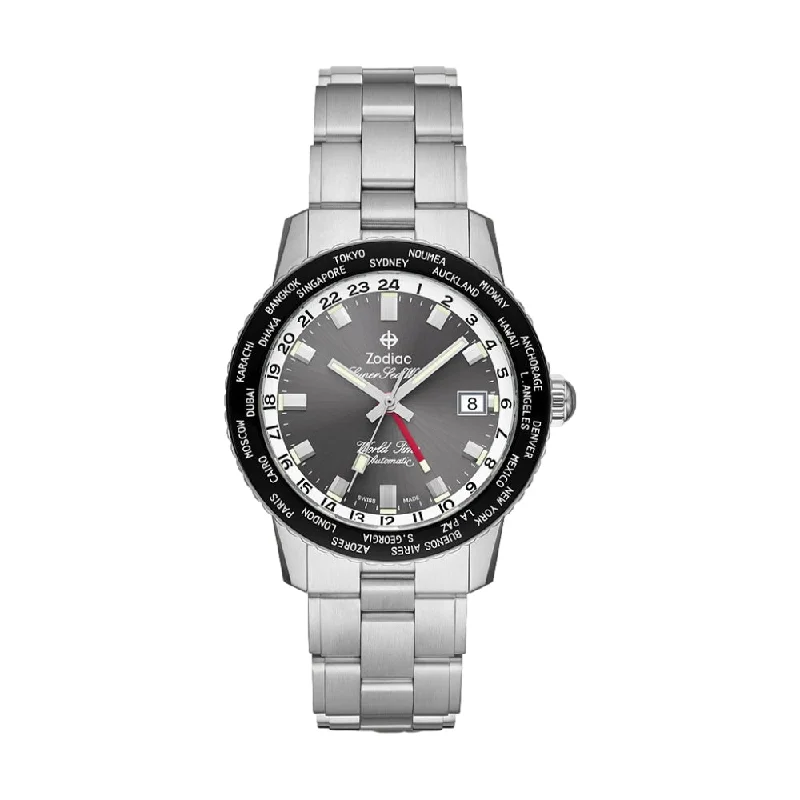 Limited Edition Super Sea Wolf World Time Automatic Grey Dial