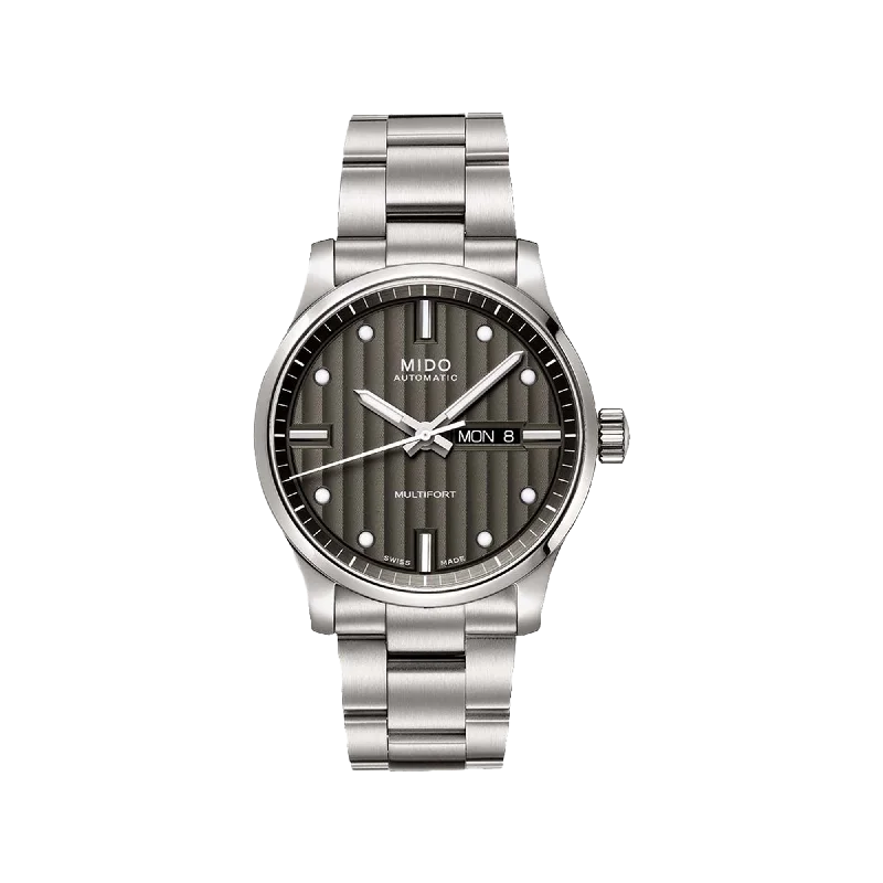 Mido Multifort Gent Anthracite - Stainless Steel - Stainless Steel Bracelet