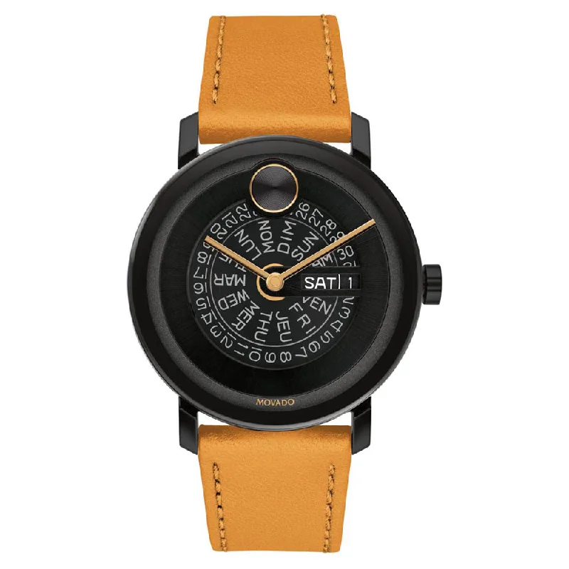 Bold Leather Analog Men