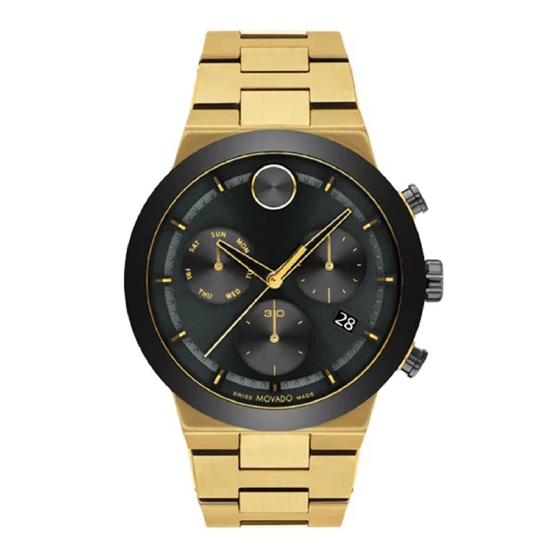 Bold Stainless Steel Chronograph Men