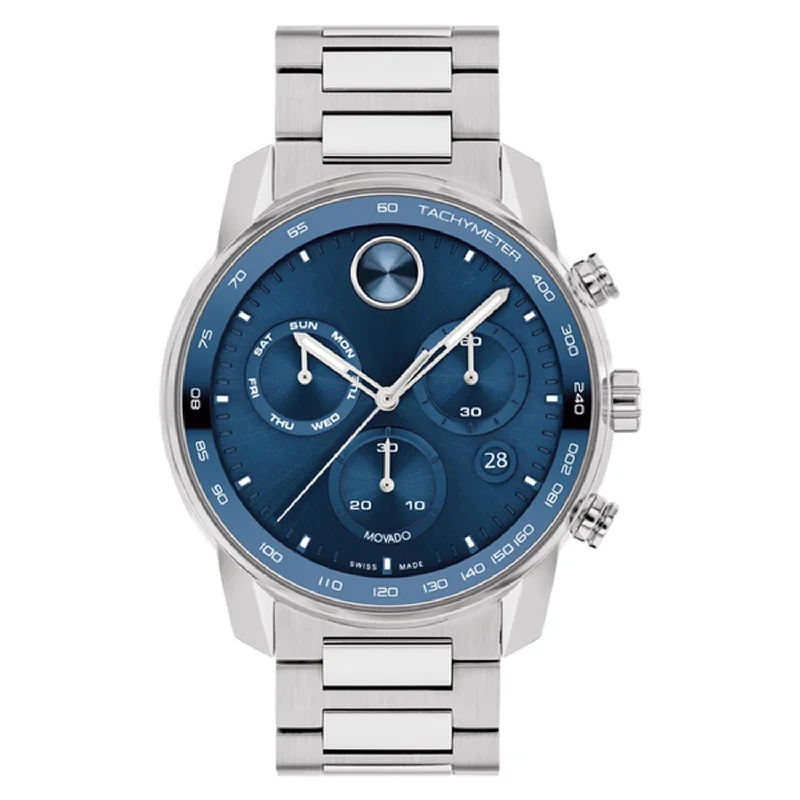 Bold Stainless Steel Chronograph Men