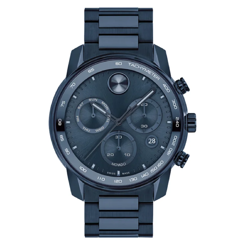 Bold Stainless Steel Chronograph Men