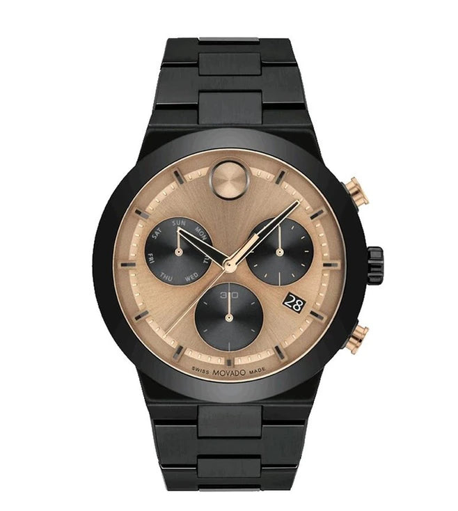 Bold Stainless Steel Chronograph Men