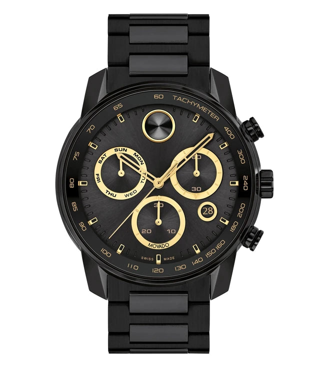 Bold Stainless Steel Chronograph Men