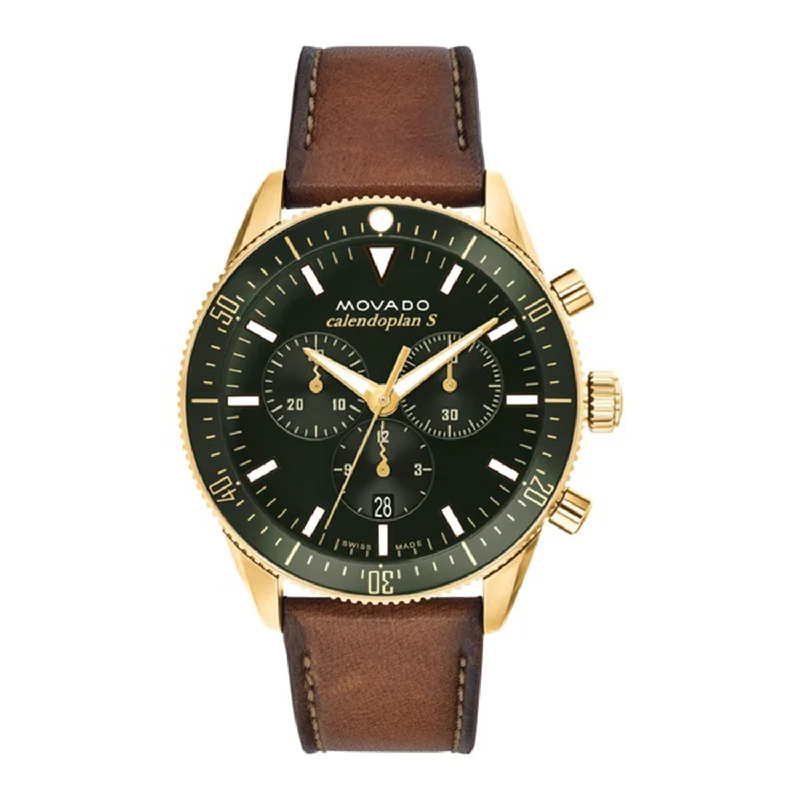 Heritage Leather Chronograph Men