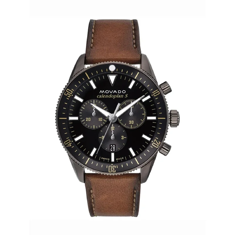 Heritage Leather Chronograph Men