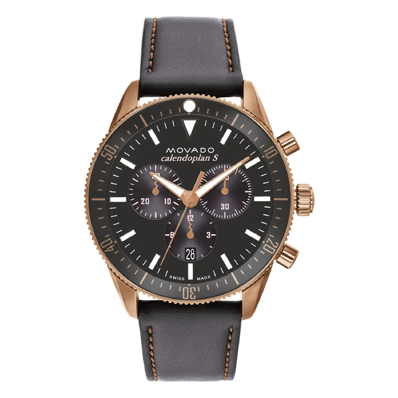 Heritage Leather Chronograph Men