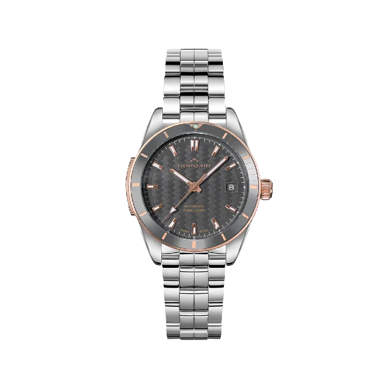 NORQAIN Adventure Sport Grey 37mm - Stainless Steel Bracelet