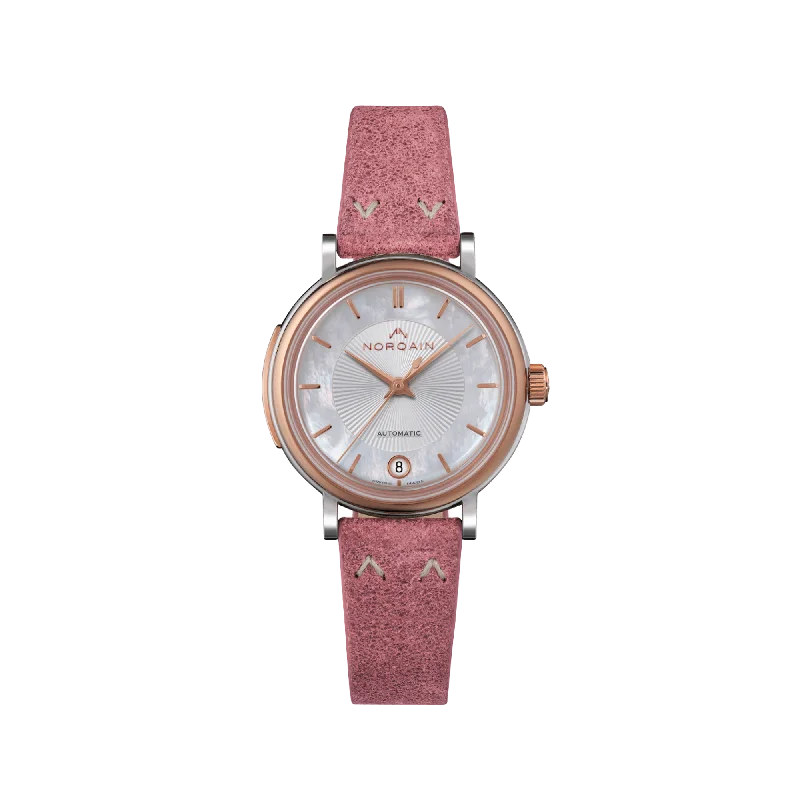 NORQAIN Freedom 60 Mother of Pearl 34mm - Gum Norlando Strap