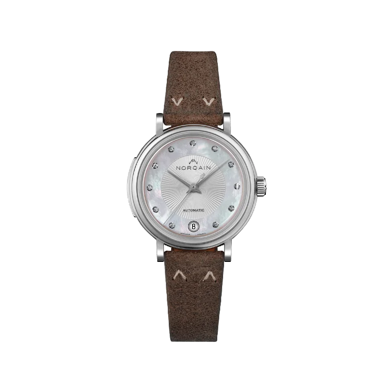 NORQAIN Freedom 60 Mother of Pearl 34mm - Praline Norlando Strap