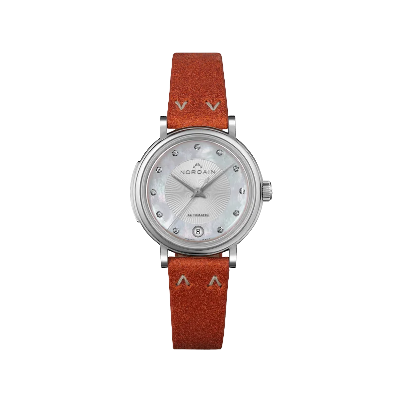 NORQAIN Freedom 60 Mother of Pearl 34mm - Rusty Norlando Strap