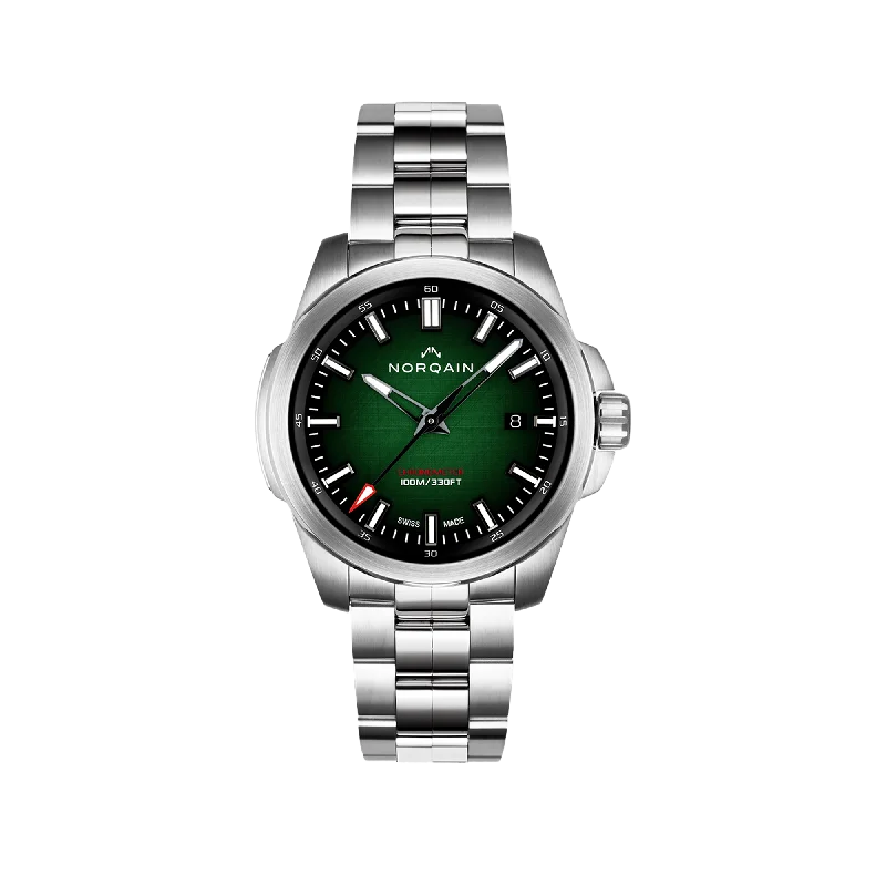 NORQAIN Independance Green Gradient 40mm - Stainless Steel Bracelet