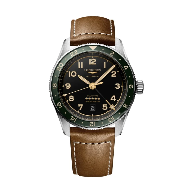 Spirit Zulu Time 42mm Green Bezel on Strap