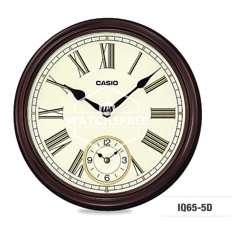 Casio Brown Wall Clock IQ65-5D (LOCAL BUYERS ONLY)